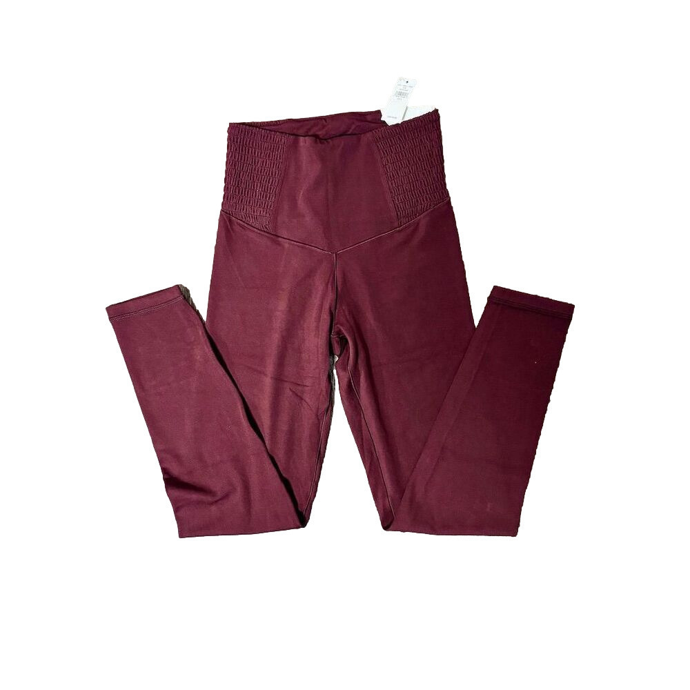 Aerie Women's High-Rise‎ Ankle Leggings Dark Berry Size S Activewear